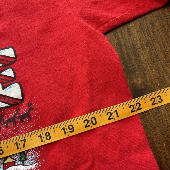 Vtg Naughty and Nice Christmas Shirt Men XL Short Sleeve 90s - Picture 7 of 8